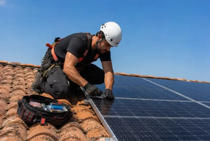 Maintenance et monitoring de panneaux solaires à Camarsac